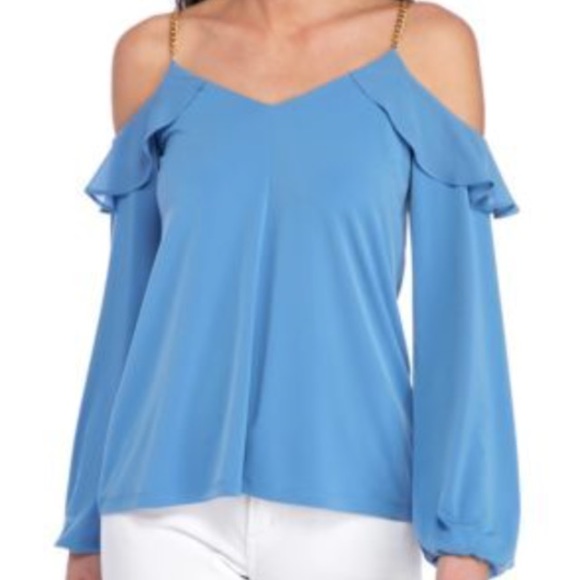 Michael Kors Tops - !!SOLD!!Michael Kors cold shoulder chain top